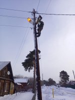 В микрорайоне Ощепково идёт замена неисправных ламп уличного освещения