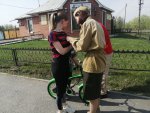 9 мая, в День Победы повсеместно прошла акция "Георгиевская ленточка"